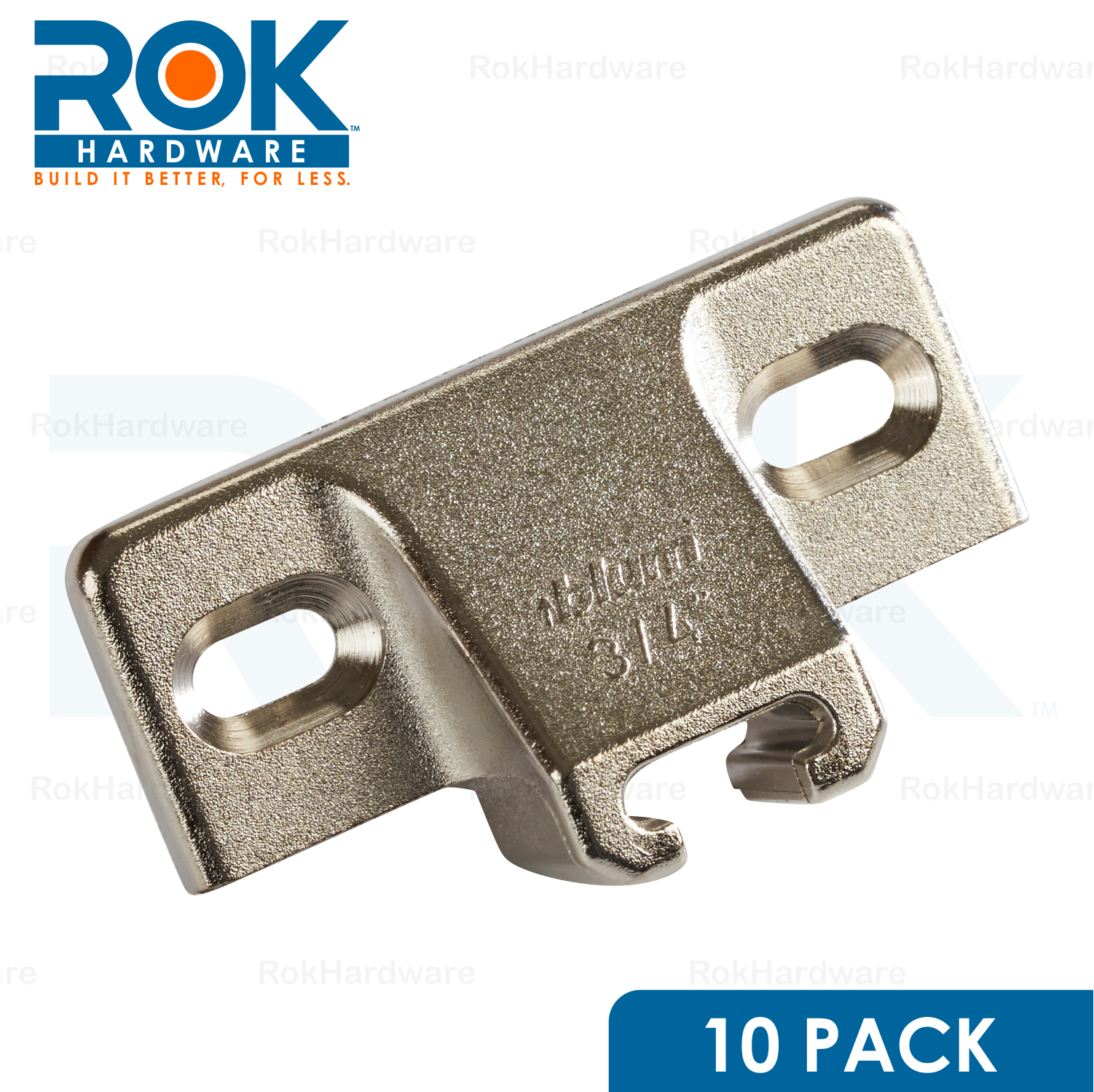 10 Pack Blum 3/4" Overlay Edge Mount Mounting Plate 130.1100.22 Compact